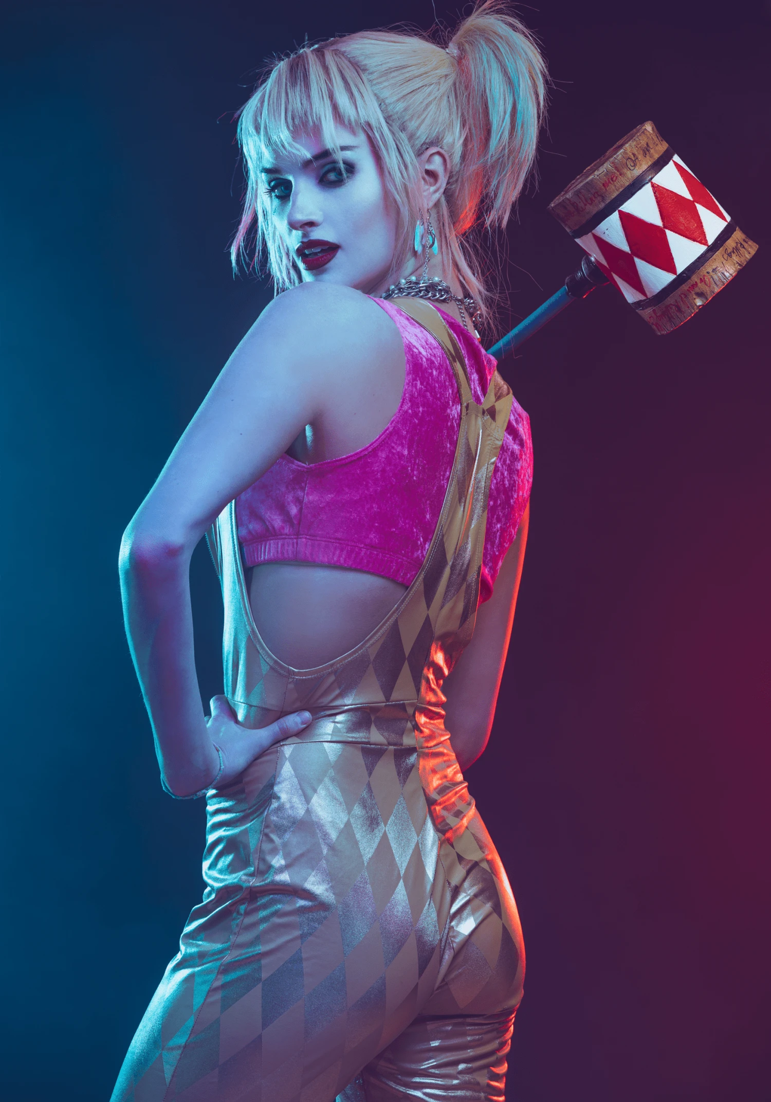 Women's Harley Quinn Gold Overalls Costume 15 Women's Harley Quinn Gold Overalls Costume - Image 13