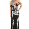 Women's High Fashion Skeleton Costume 2 Women's High Fashion Skeleton Costume -Halloween Costumes womens high fashion skeleton costume