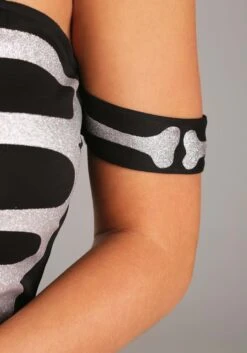 Women's High Fashion Skeleton Costume 10 Women's High Fashion Skeleton Costume -Halloween Costumes womens high fashion skeleton costume alt 3