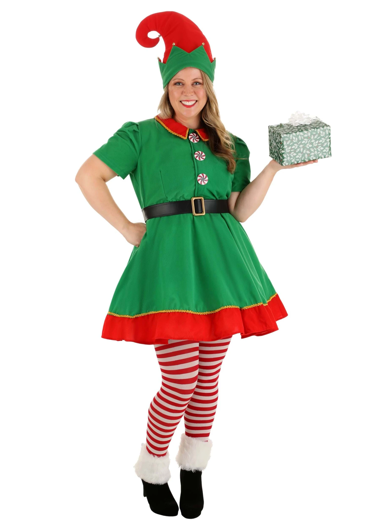 Holiday Elf Women's Costume 5 Holiday Elf Women's Costume - Image 3