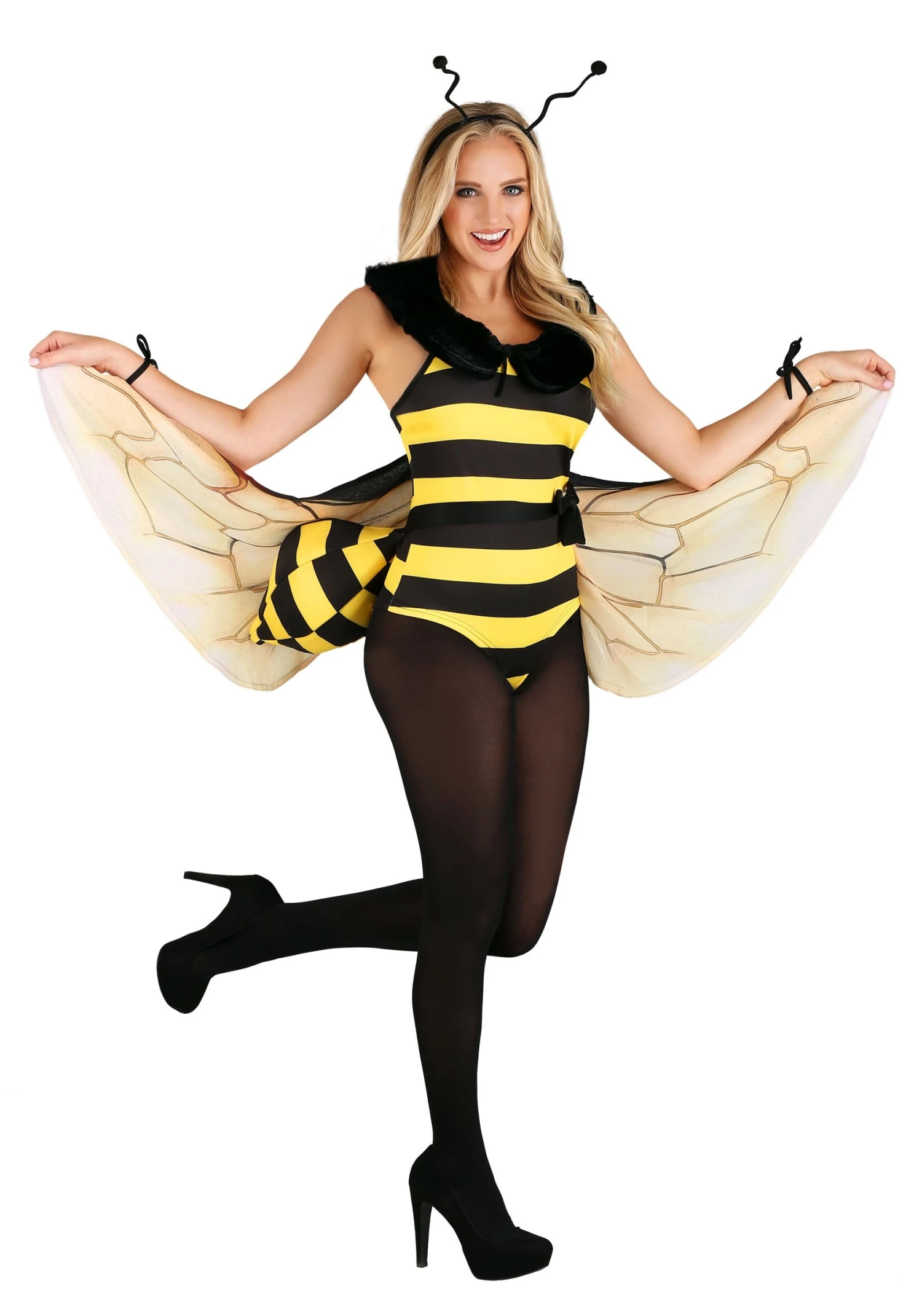 Honey Bee Bodysuit Costume For Women 3 Honey Bee Bodysuit Costume For Women