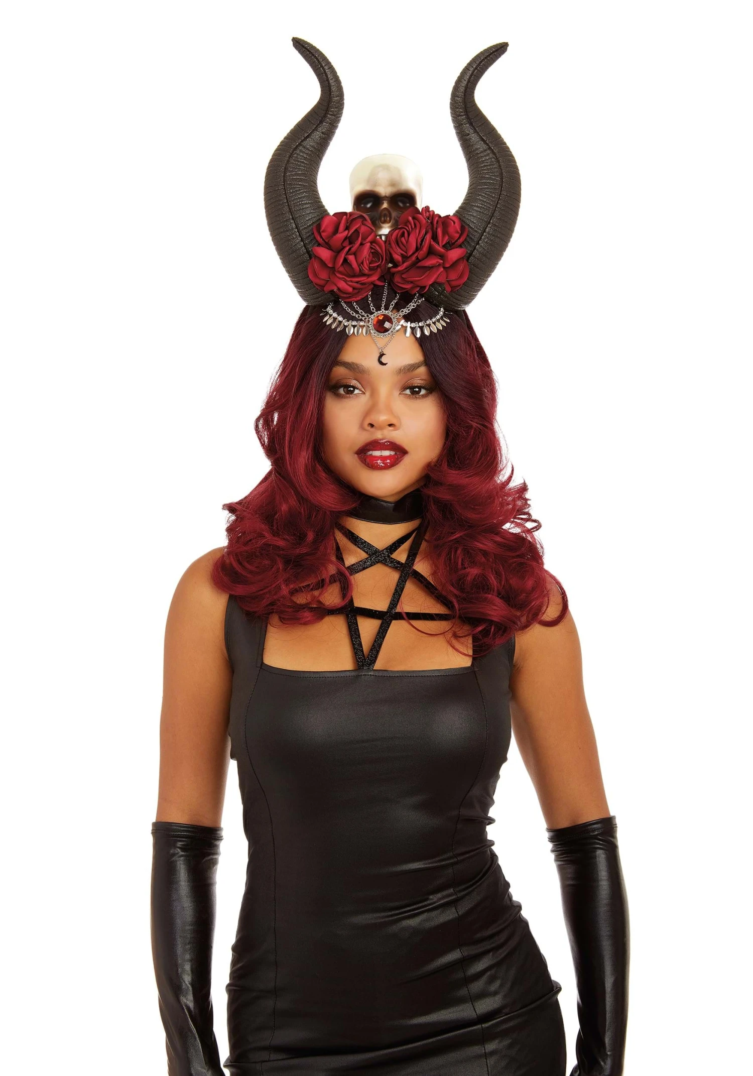 Dreamgirl Women's Horn & Skull Costume Headpiece Accessory 3 Dreamgirl Women's Horn & Skull Costume Headpiece Accessory
