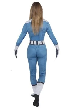JAZWARES Women's Fantastic Four Invisible Woman Zentai Suit Costume -Halloween Costumes womens invisible woman fantastic four zentai suit alt 4