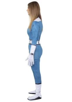 JAZWARES Women's Fantastic Four Invisible Woman Zentai Suit Costume -Halloween Costumes womens invisible woman fantastic four zentai suit alt 5