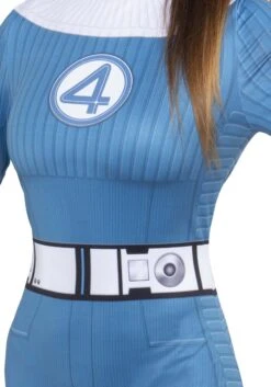 JAZWARES Women's Fantastic Four Invisible Woman Zentai Suit Costume -Halloween Costumes womens invisible woman fantastic four zentai suit alt 7