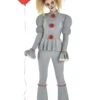 AMSCAN Women's IT Pennywise Clown Costume -Halloween Costumes womens it pennywise clown costume