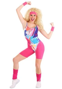 80s Jazzercise Costume For Women -Halloween Costumes womens jazzercise costume alt 2