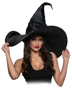 Jumbo Curved Costume Witch Hat For Women