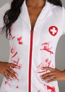 Women's Killer Nurse Costume Dress 9 Women's Killer Nurse Costume Dress -Halloween Costumes womens killer nurse costume alt 3