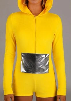 Teletubbies Laa-Laa Romper Women's Costume 17 Teletubbies Laa-Laa Romper Women's Costume -Halloween Costumes womens laa laa teletubbies romper alt 2