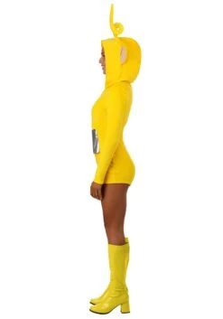 Teletubbies Laa-Laa Romper Women's Costume 13 Teletubbies Laa-Laa Romper Women's Costume -Halloween Costumes womens laa laa teletubbies romper alt 7
