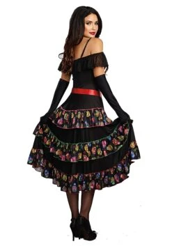 Dreamgirl Lady Of The Dead Costume For Women 6 Dreamgirl Lady Of The Dead Costume For Women -Halloween Costumes womens lady of the dead costume alt 1