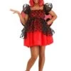 Flirty Ladybug Women's Costume Dress 1 Flirty Ladybug Women's Costume Dress -Halloween Costumes womens ladybug costume dress