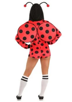 Ladybug Costume Romper For Women -Halloween Costumes womens ladybug costume romper alt 1
