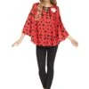 Fun World Ladybug Poncho For Women -Halloween Costumes womens ladybug poncho