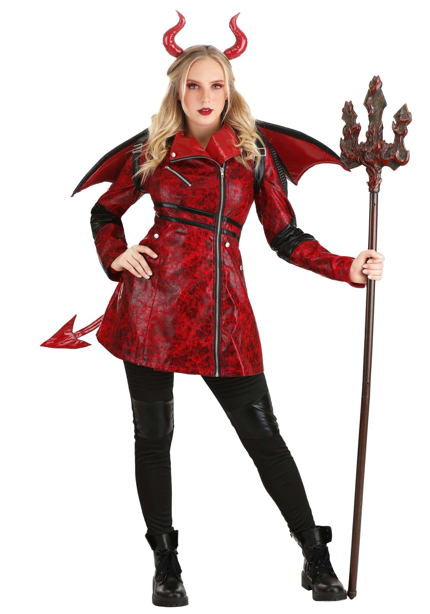 Leather Devil Costume For Women 3 Leather Devil Costume For Women