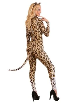 Women's Leopard Catsuit Costume -Halloween Costumes womens leopard catsuit2