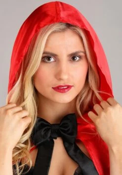 Sexy Little Red Romper Costume For Women -Halloween Costumes womens little red romper costume alt 2