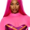 Forplay Long Hot Pink Lava Costume Wig For Women 1 Forplay Long Hot Pink Lava Costume Wig For Women -Halloween Costumes womens long hot pink lava wig