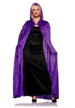 Long Purple Cloak For Women