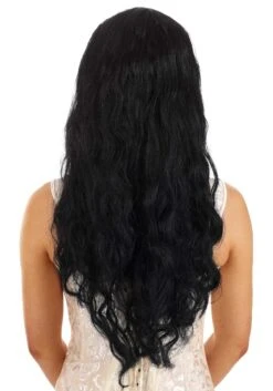 Long Wavy Black Wig For Women 5 Long Wavy Black Wig For Women -Halloween Costumes womens long wavy black wig alt 1