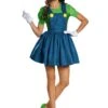 Disguise Luigi Dress Costume For Women -Halloween Costumes womens luigi dress costume