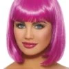 Dreamgirl Magenta Bob Wig -Halloween Costumes womens magenta bob wig