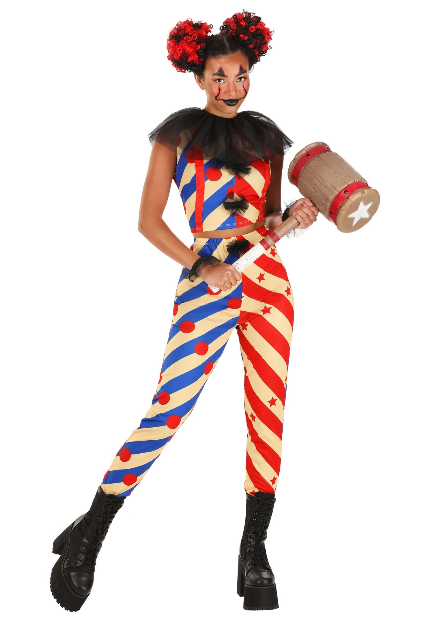 Smiffys Woman's Malicious Clown Costume 5 Smiffys Woman's Malicious Clown Costume - Image 3