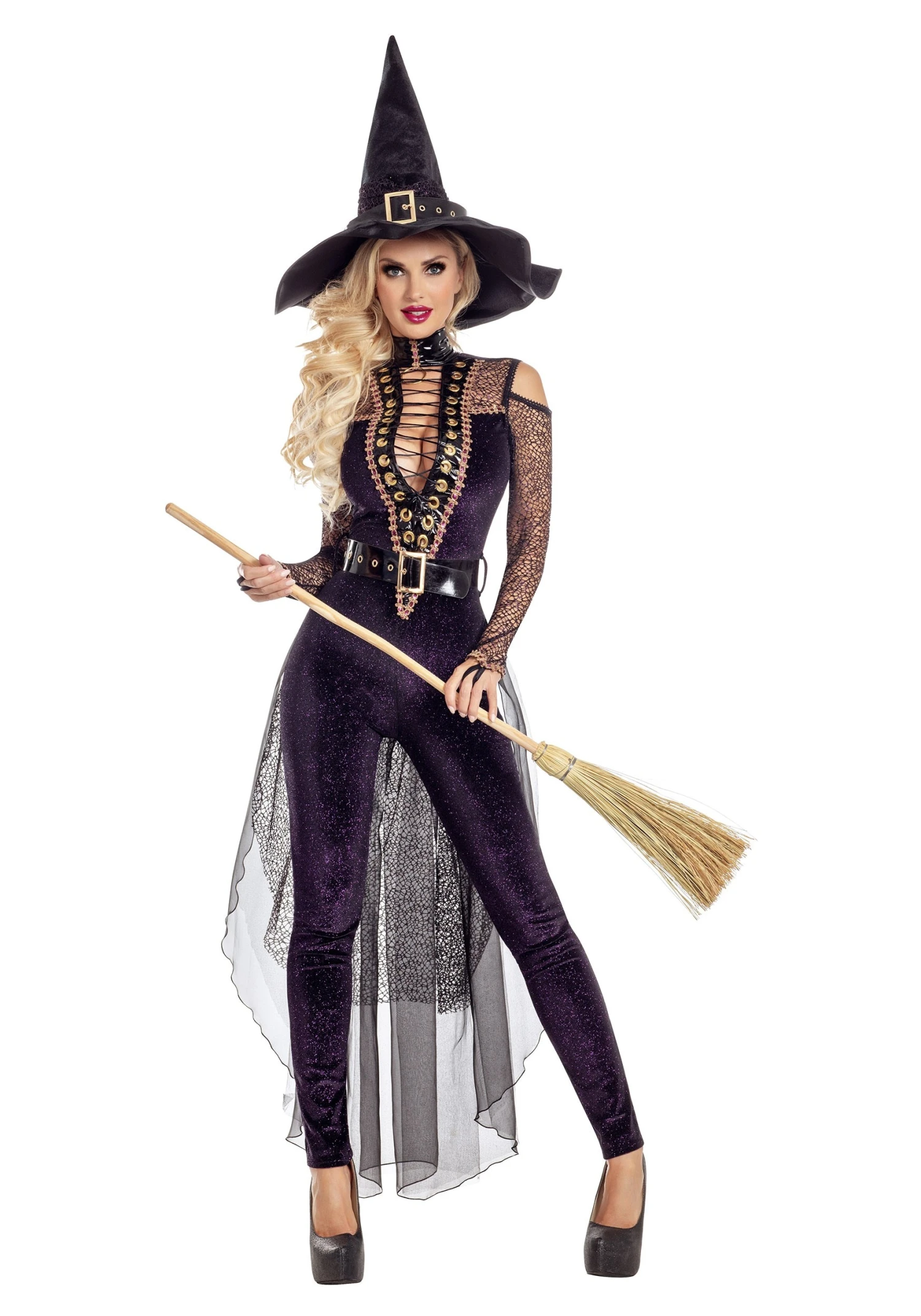 Midnight Violet Women's Witch Costume 3 Midnight Violet Women's Witch Costume