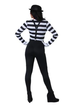 Female Mime Costume 5 Female Mime Costume -Halloween Costumes womens mime costume back
