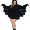 LEG AVENUE Adult's Poncho Plus Size Moonlight Bat Costume -Halloween Costumes womens moonlight bat costume