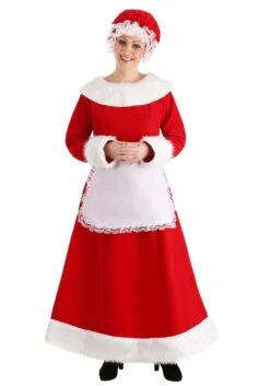 Deluxe Mrs. Claus Costume For Women 17 Deluxe Mrs. Claus Costume For Women -Halloween Costumes womens mrs claus deluxe costume alt 7