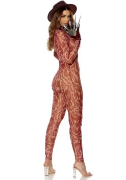 Forplay Nightmare Freddy Jumpsuit Women's Costume With Glove 7 Forplay Nightmare Freddy Jumpsuit Women's Costume With Glove -Halloween Costumes womens nightmare freddy jumpsuit with glove alt 1