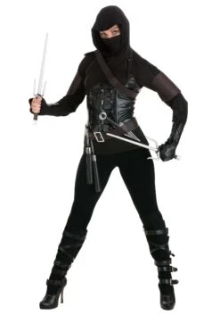 Shadow Ninja Assassin Costume For Women 13 Shadow Ninja Assassin Costume For Women -Halloween Costumes womens ninja assassin alt 1