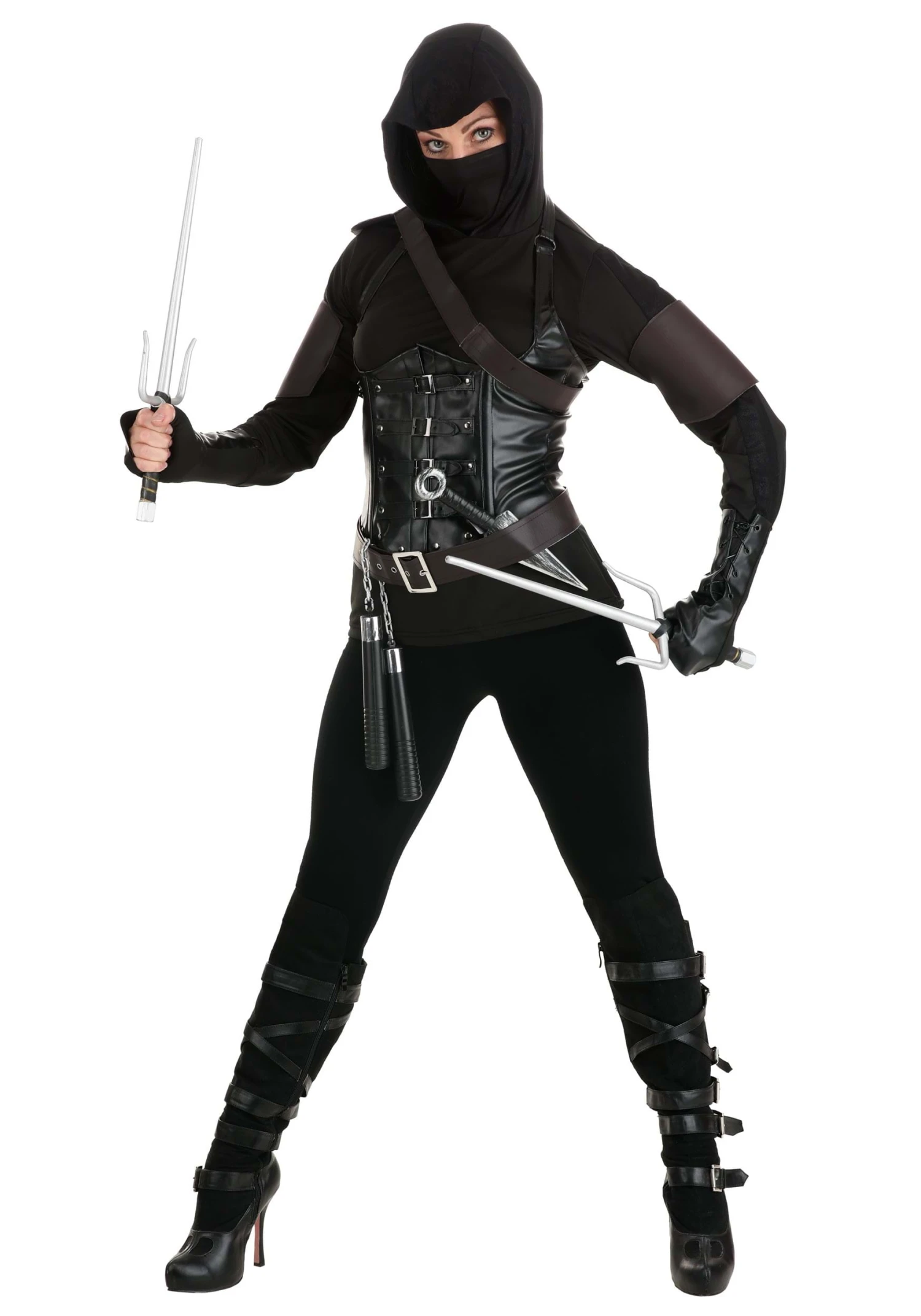 Shadow Ninja Assassin Costume For Women 4 Shadow Ninja Assassin Costume For Women - Image 2