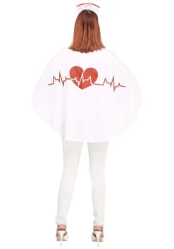 Fun World Nurse Poncho For Women -Halloween Costumes womens nurse poncho alt 1