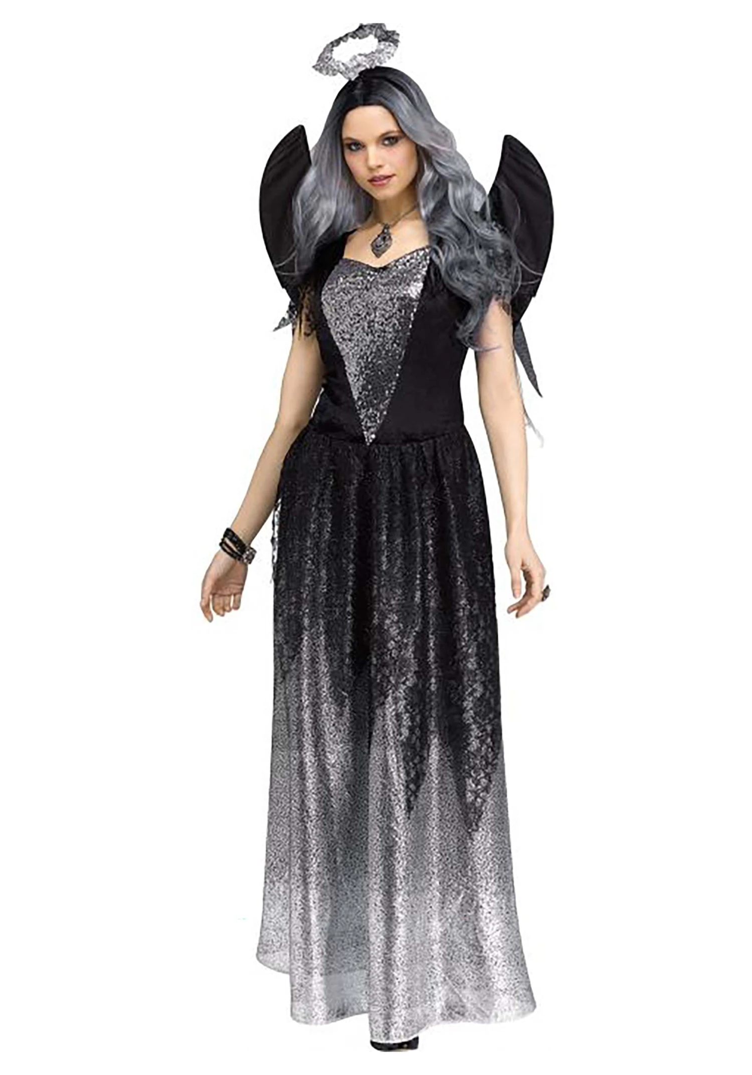 Fun World Onyx Angel Costume For Women 3 Fun World Onyx Angel Costume For Women