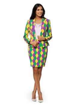 Womens Opposuits Harlequeen Suit 7 Womens Opposuits Harlequeen Suit -Halloween Costumes womens opposuits harlequeen suit alt 2