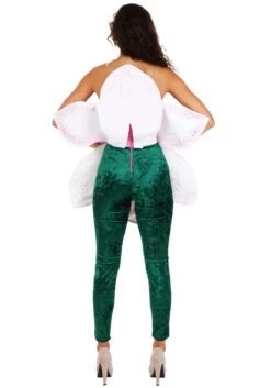 Orchid Flower Costume For Women -Halloween Costumes womens orchid flower costume alt 1