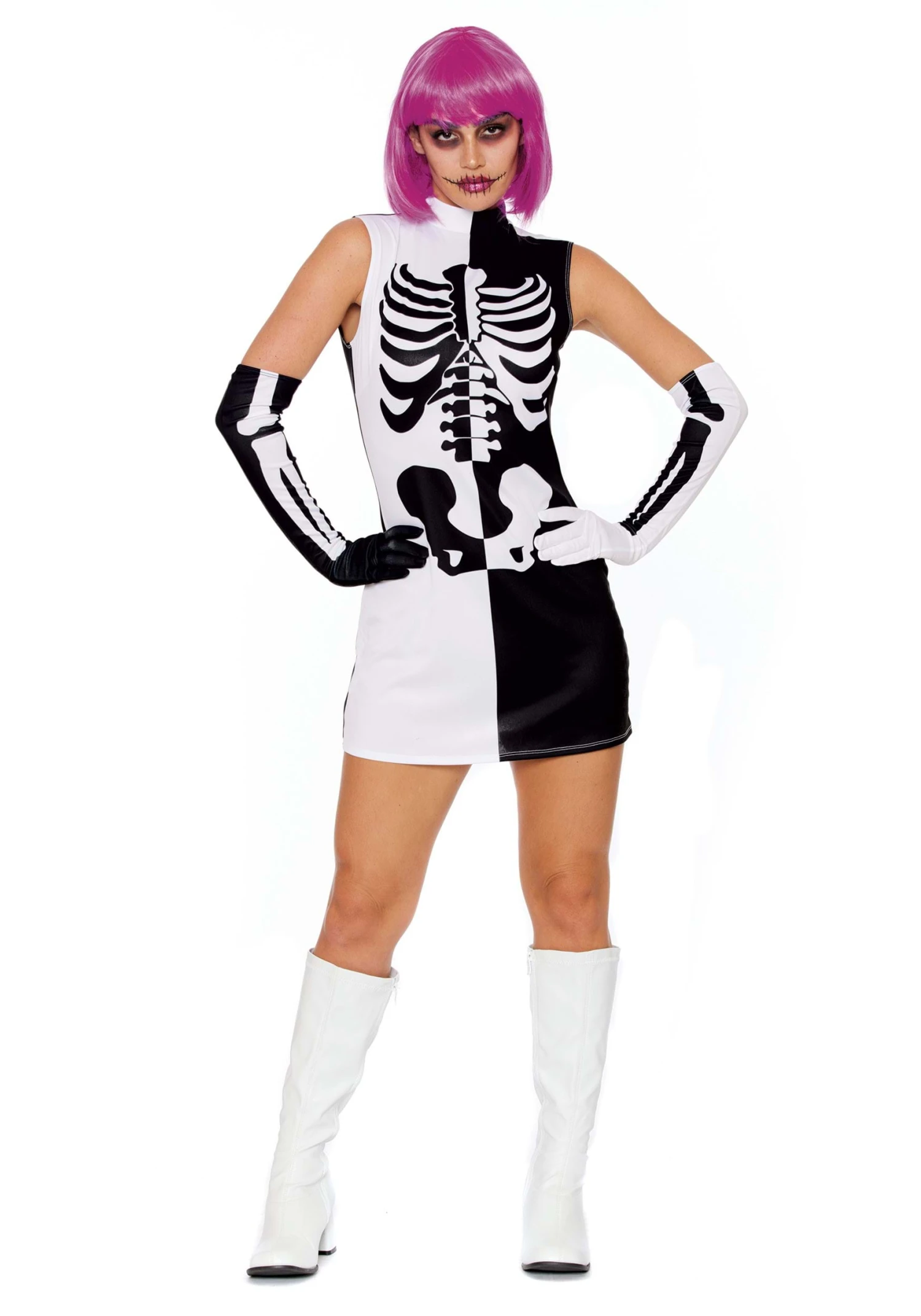 Dreamgirl Women's Sexy Parti-Skeleton Costume Dress 3 Dreamgirl Women's Sexy Parti-Skeleton Costume Dress