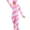 Womens Pink Candy Cane Costume 2 Womens Pink Candy Cane Costume -Halloween Costumes womens pink candy cane jumpsuit