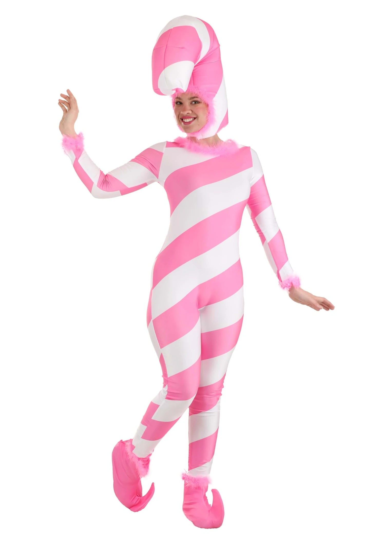 Womens Pink Candy Cane Costume 7 Womens Pink Candy Cane Costume - Image 5