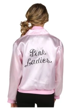 Women's Grease Pink Ladies Jacket Costume Package 9 Women's Grease Pink Ladies Jacket Costume Package -Halloween Costumes womens pink ladies jacket package 2