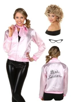 Women's Grease Pink Ladies Jacket Costume Package