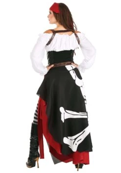 Skeleton Flag Rogue Pirate Costume For Women 18 Skeleton Flag Rogue Pirate Costume For Women -Halloween Costumes womens pirate flag gypsy costume alt 1