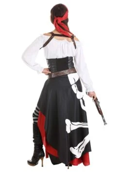Skeleton Flag Rogue Pirate Costume For Women 27 Skeleton Flag Rogue Pirate Costume For Women -Halloween Costumes womens pirate flag gypsy costume alt 10