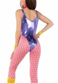 Roma Women's 1980s Playboy Workout Costume 9 Roma Women's 1980s Playboy Workout Costume -Halloween Costumes womens playboy 80s workout costume 2