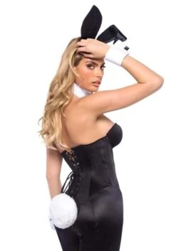Roma Playboy Black Bunny Classic Playmate Costume For Women 9 Roma Playboy Black Bunny Classic Playmate Costume For Women -Halloween Costumes womens playboy black bunny classic playmate costume 1