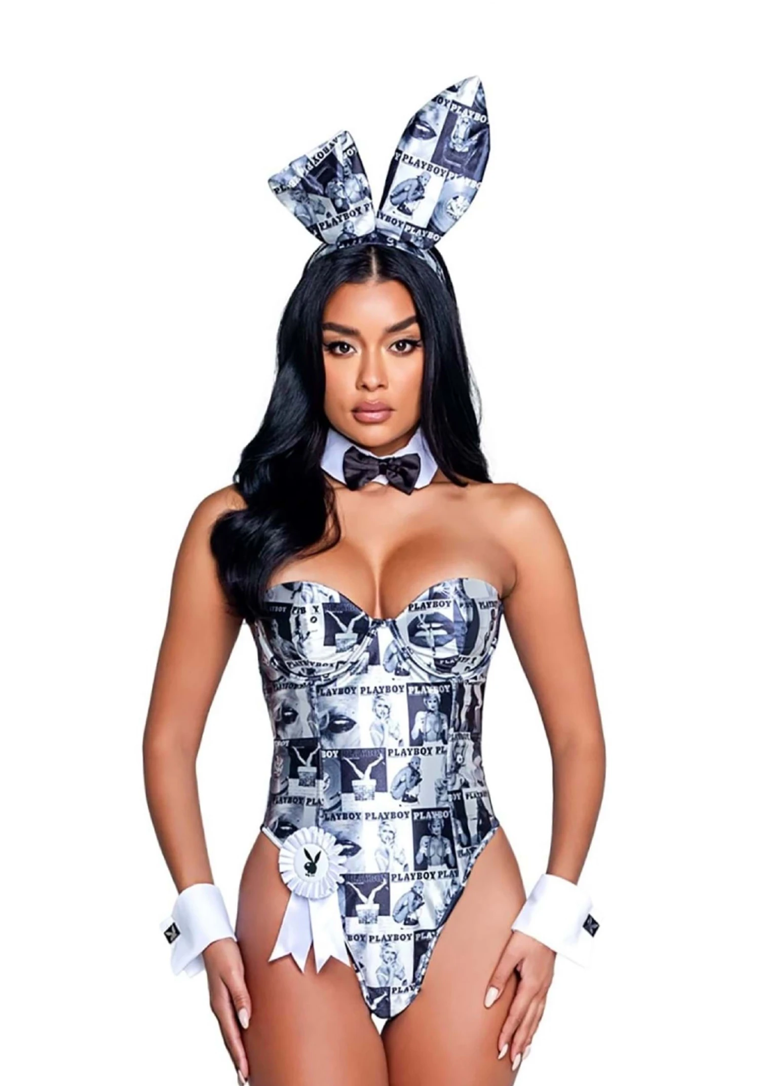 Roma Women's Playboy Bunny Cover Girl Costume 5 Roma Women's Playboy Bunny Cover Girl Costume - Image 3