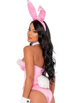 Roma Playboy Pink Boudoir Bunny Costume For Women -Halloween Costumes womens playboy pink boudoir bunny costume 1